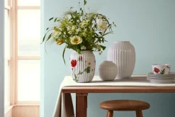 Sale Kähler Jarrón Hammershøi Summer 21 cm, Wild flowers Blanco