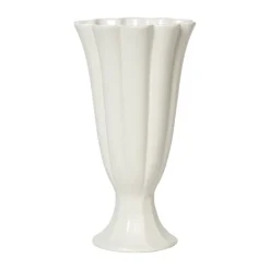 Sale Broste Copenhagen Jarrón Heli S, Cream Beige