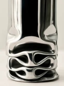 Online Design House Stockholm Jarrón Hydraulic 25 cm, Stainless steel, 25 cm Plateado