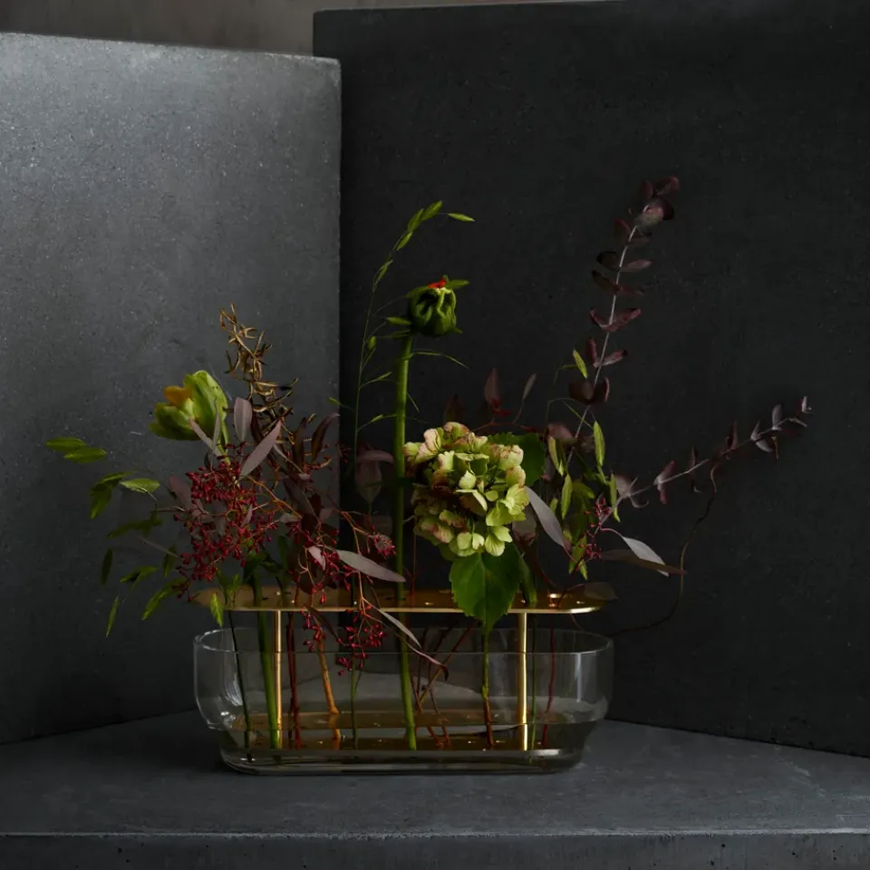 Online Fritz Hansen Jarrón Ikebana, Long Color dorado