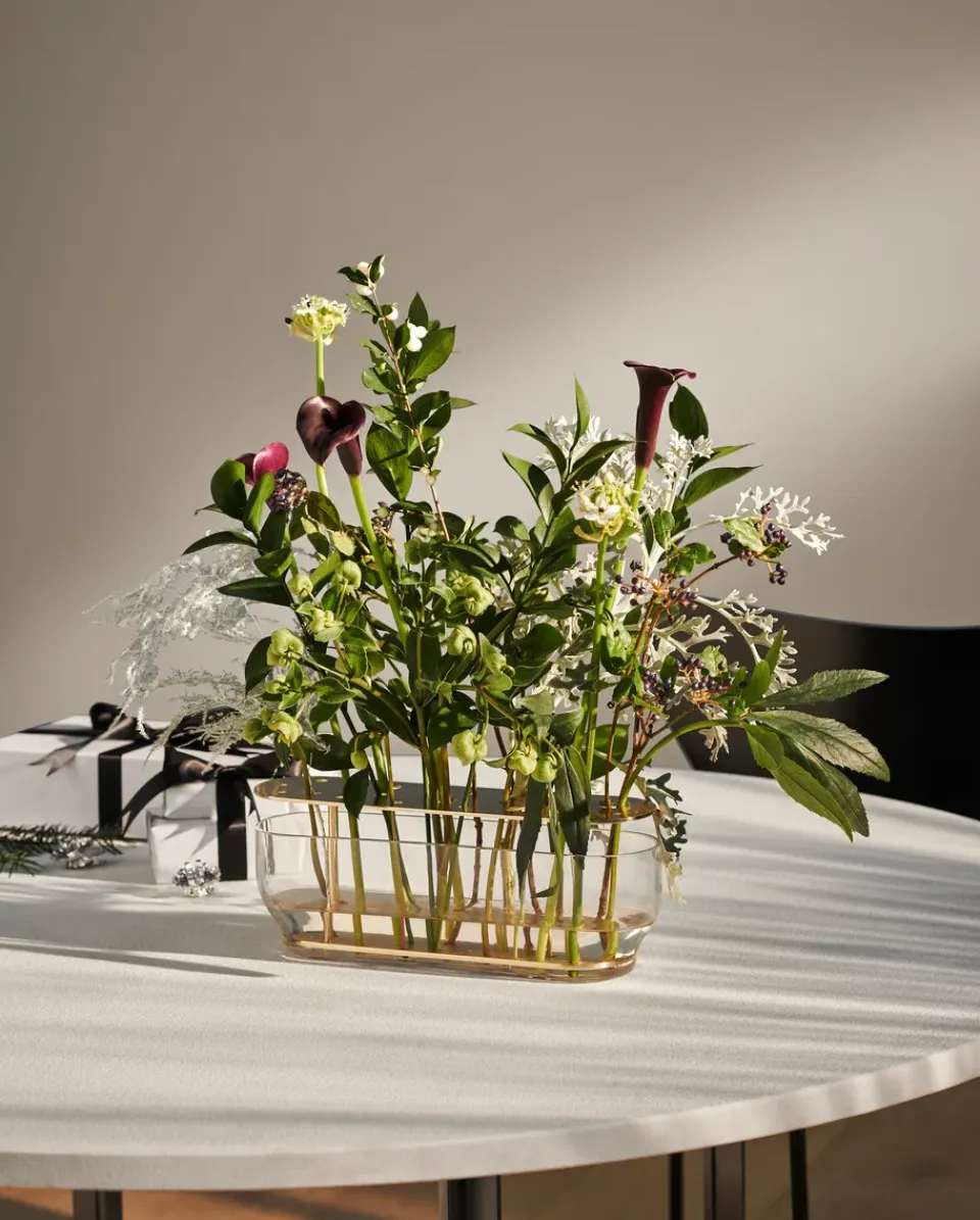 Online Fritz Hansen Jarrón Ikebana, Long Color dorado