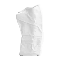 New 101 Copenhagen Jarrón Kami mini 25x13 cm, Bone white Blanco