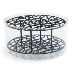 Clearance KLONG Jarrón Äng grande, negro NegroTransparente