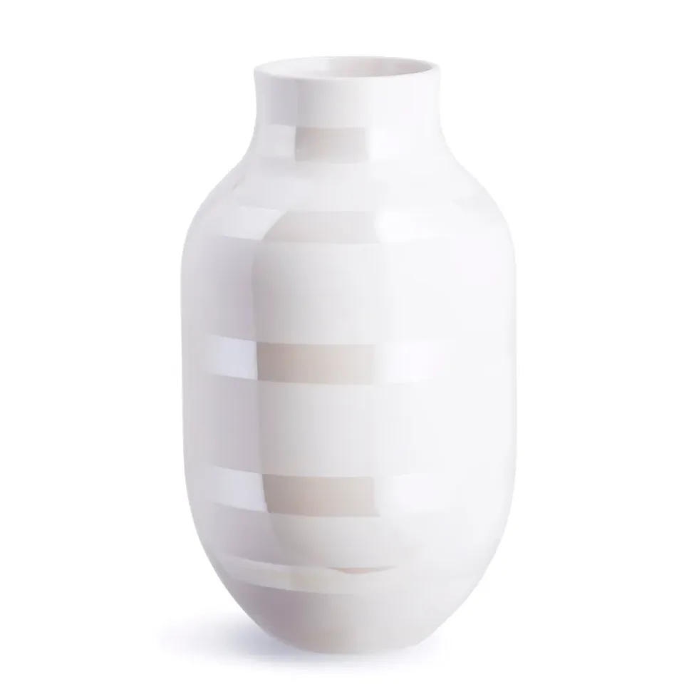 Sale Kähler Jarrón Omaggio perla, grande Blanco