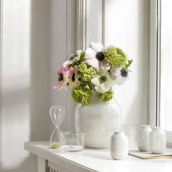 New Kähler Jarrón Omaggio perla, mediano Blanco