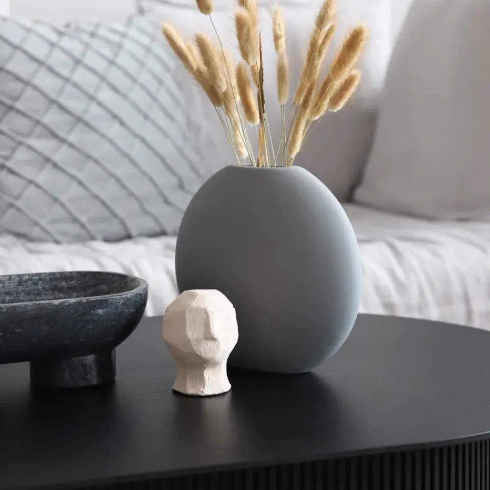 Outlet Cooee Design Jarrón Pastille 20 cm, Grey Gris
