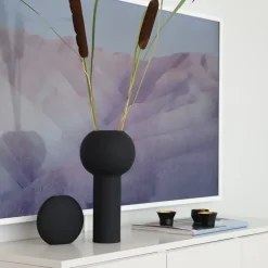 Clearance Cooee Design Jarrón Pillar 32 cm, Black Negro