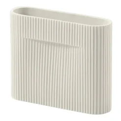Clearance Muuto Jarrón Ridge 16,5 cm, Off white Blanco