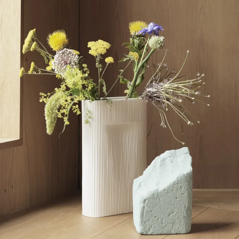 Discount Muuto Jarrón Ridge 48,5 cm, Off white Blanco