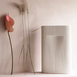 Clearance Muuto Jarrón Ridge 35 cm, Off white Blanco