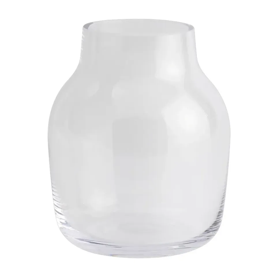 New Muuto Jarrón Silent Ø11 cm, Clear Transparente