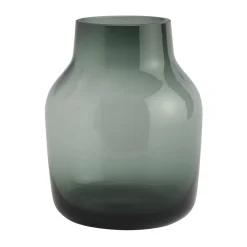 Best Muuto Jarrón Silent Ø15 cm, Dark Green Verde
