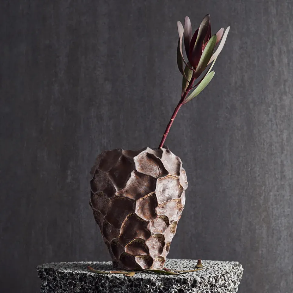 Hot MUUBS Jarrón Soil 21,5 cm, Rust Marrón