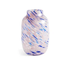 Outlet HAY Jarrón Splash Round L, 30 cm Light pink-blue Azul