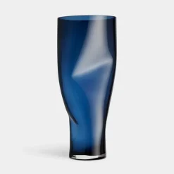 Hot Orrefors Jarrón Squeeze, Midnight blue Azul