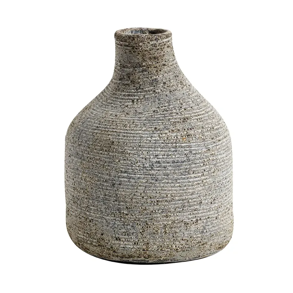 Sale MUUBS Jarrón Stain pequeño, -marrón Gris