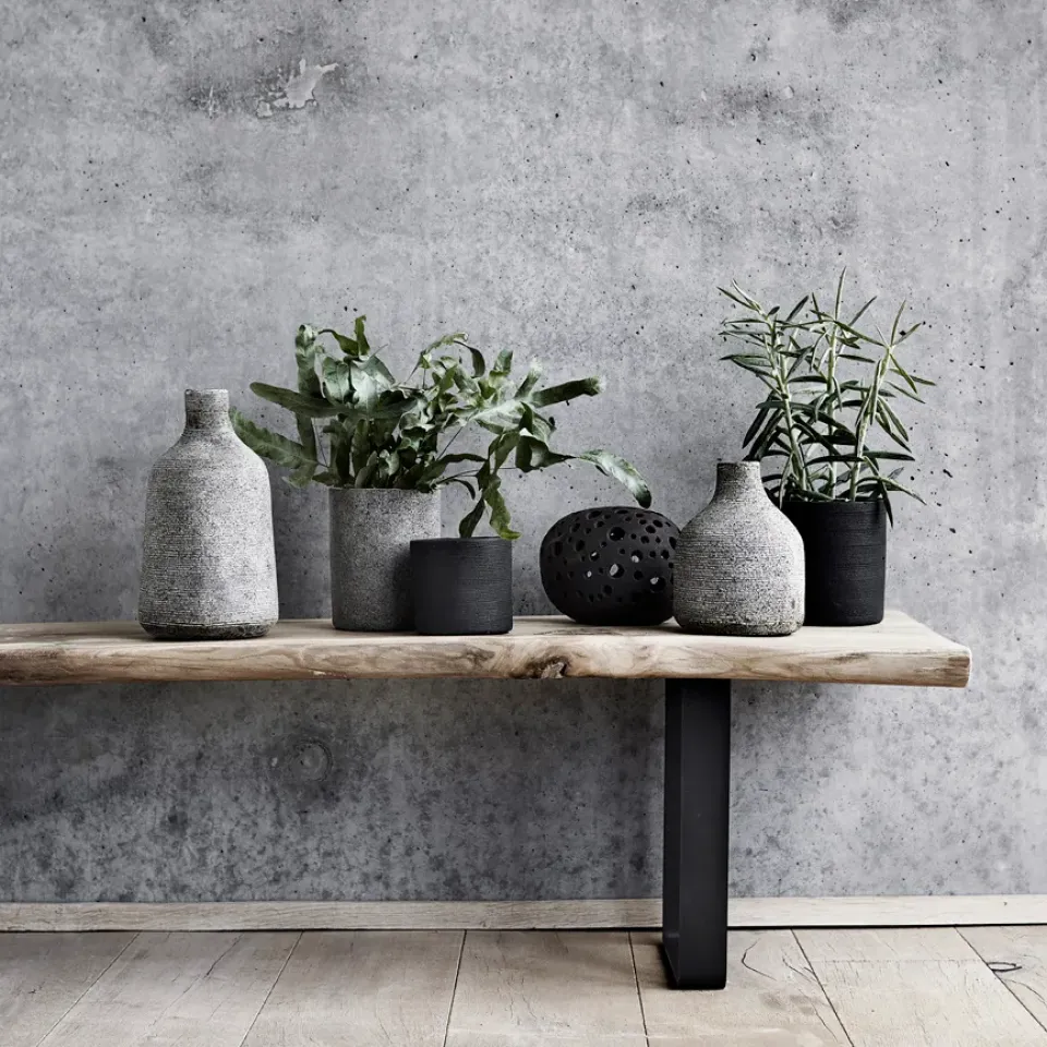 Sale MUUBS Jarrón Stain pequeño, -marrón Gris
