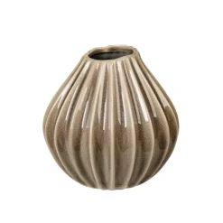 Broste Copenhagen Jarrón Wide rainy day, 15 cm Gris