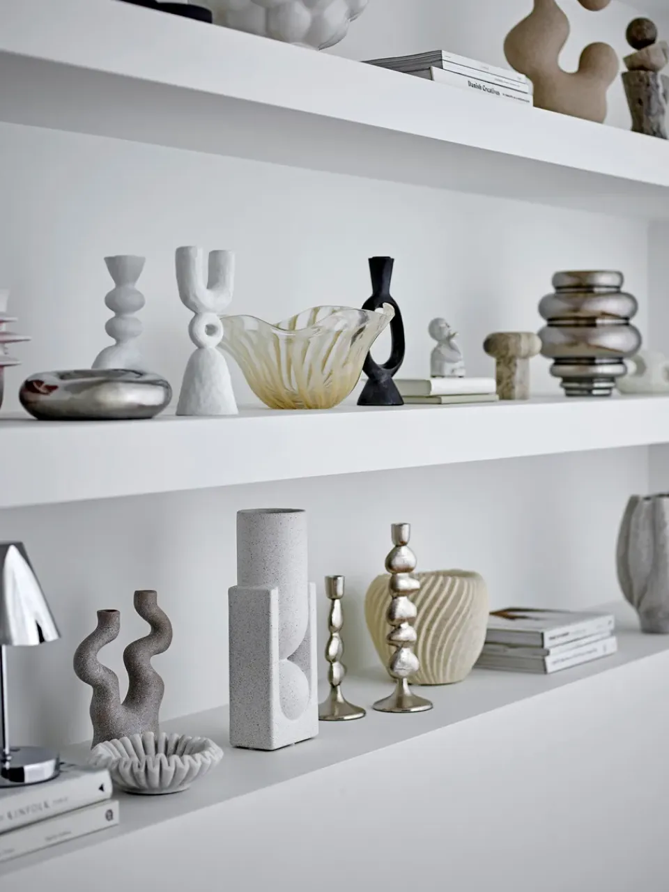 Clearance Bloomingville Jarrón Zorya 24 cm, Plata Plateado