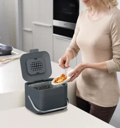 Discount Joseph Joseph Stack 4 organizador de basura de alimentos, Graphite Gris