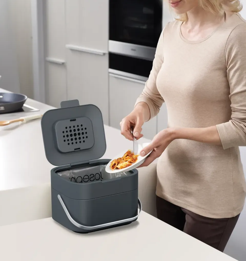 Discount Joseph Joseph Stack 4 organizador de basura de alimentos, Graphite Gris