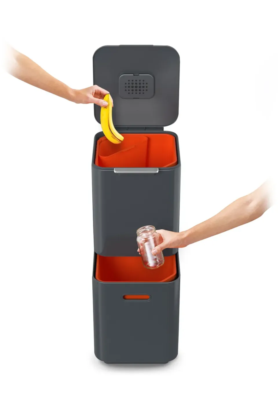 Clearance Joseph Joseph Totem Compact cubo de basura 40 L, Graphite Gris