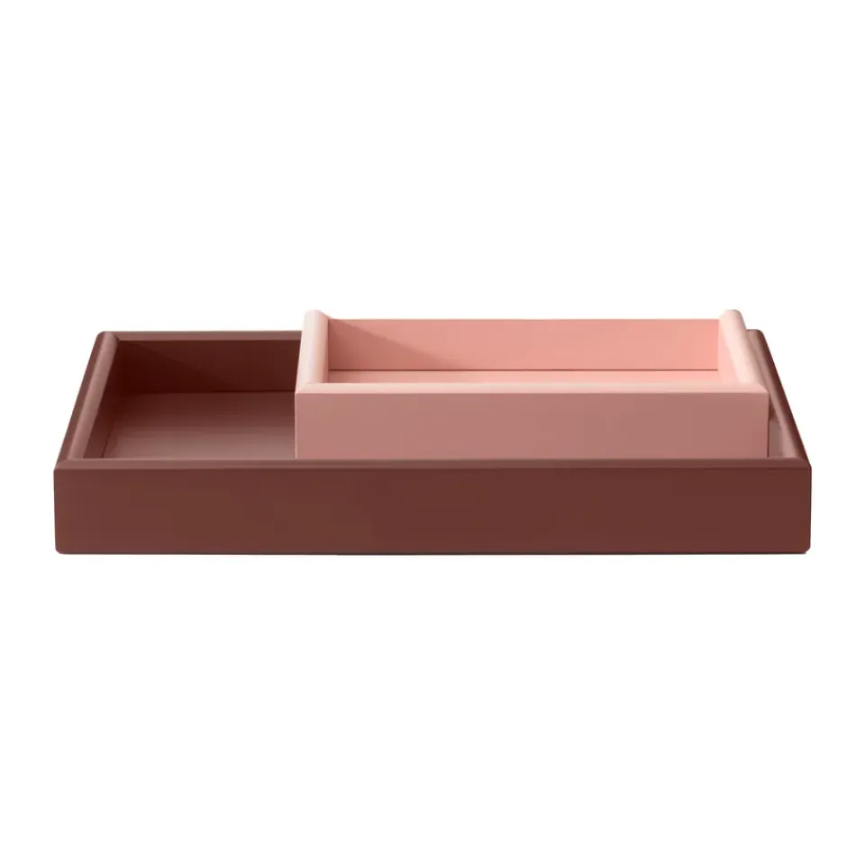 Online Montana Juego de bandejas Arrange 2 piezas, Ruby-masala MarrónRosa