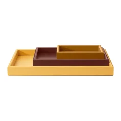 Montana Juego de bandejas Arrange 3 piezas, Amber-masala-acacia MarrónAmarilloNaranja