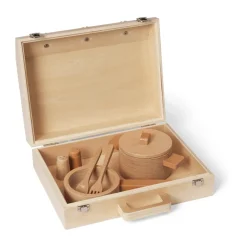 Clearance Ferm Living Juego de cocina Toro Suitcase Kitchen para niños, Natural Beige