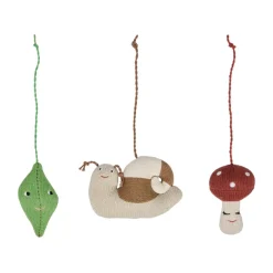 Outlet OYOY Juguetes de gimnasio para bebés Forest play, Brown-green-red MarrónVerdeRojo