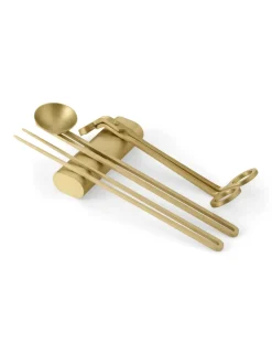 Online Audo Copenhagen Kit de cuidado para velas Clio 4 piezas, Latón Color dorado