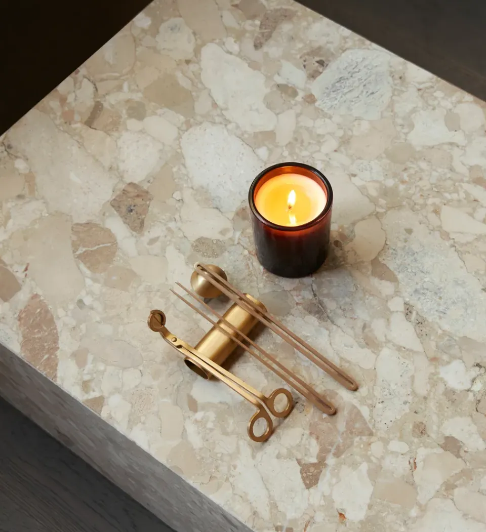 Online Audo Copenhagen Kit de cuidado para velas Clio 4 piezas, Latón Color dorado
