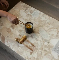 Online Audo Copenhagen Kit de cuidado para velas Clio 4 piezas, Latón Color dorado