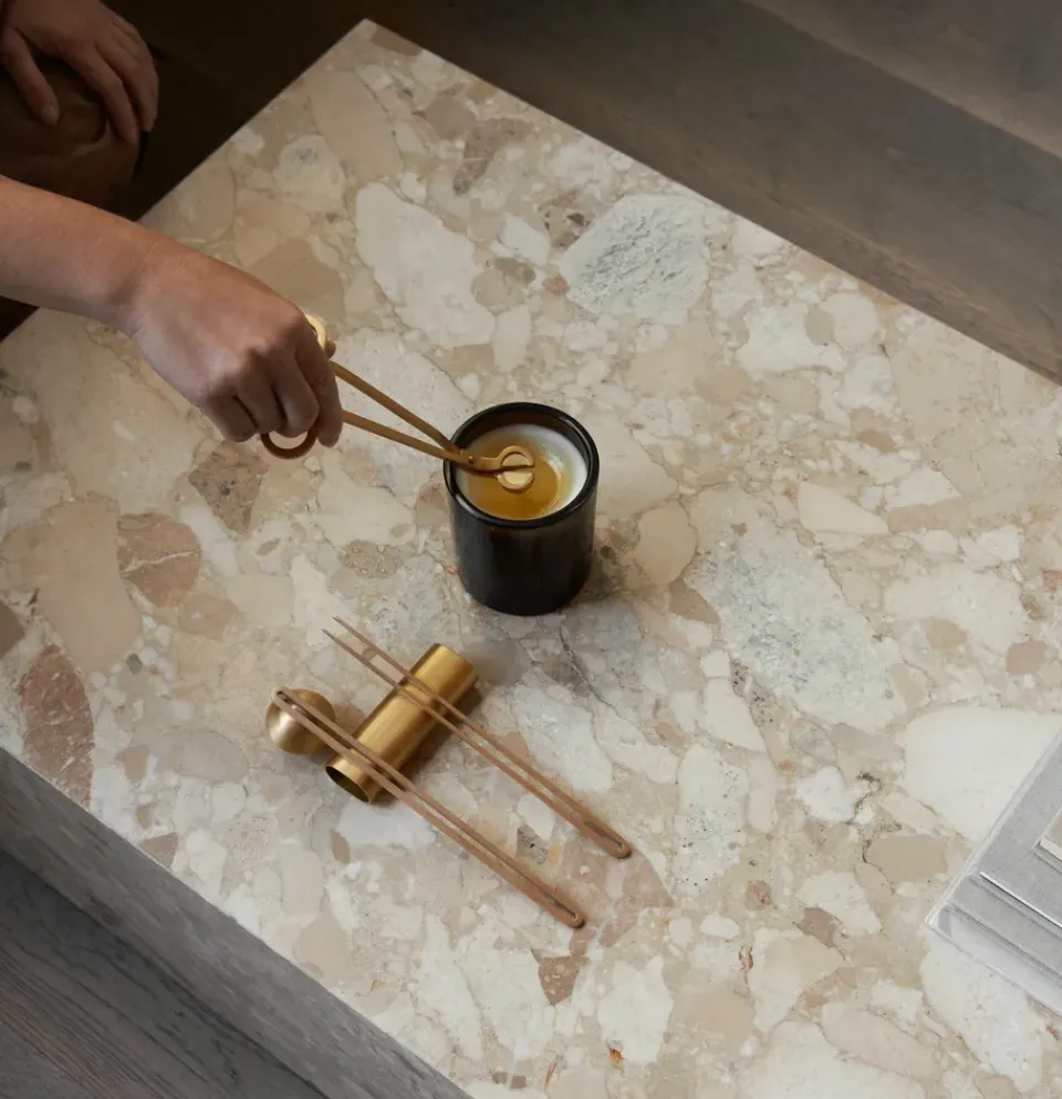 Online Audo Copenhagen Kit de cuidado para velas Clio 4 piezas, Latón Color dorado