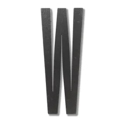 Outlet Design Letters Letra de madera , W Negro