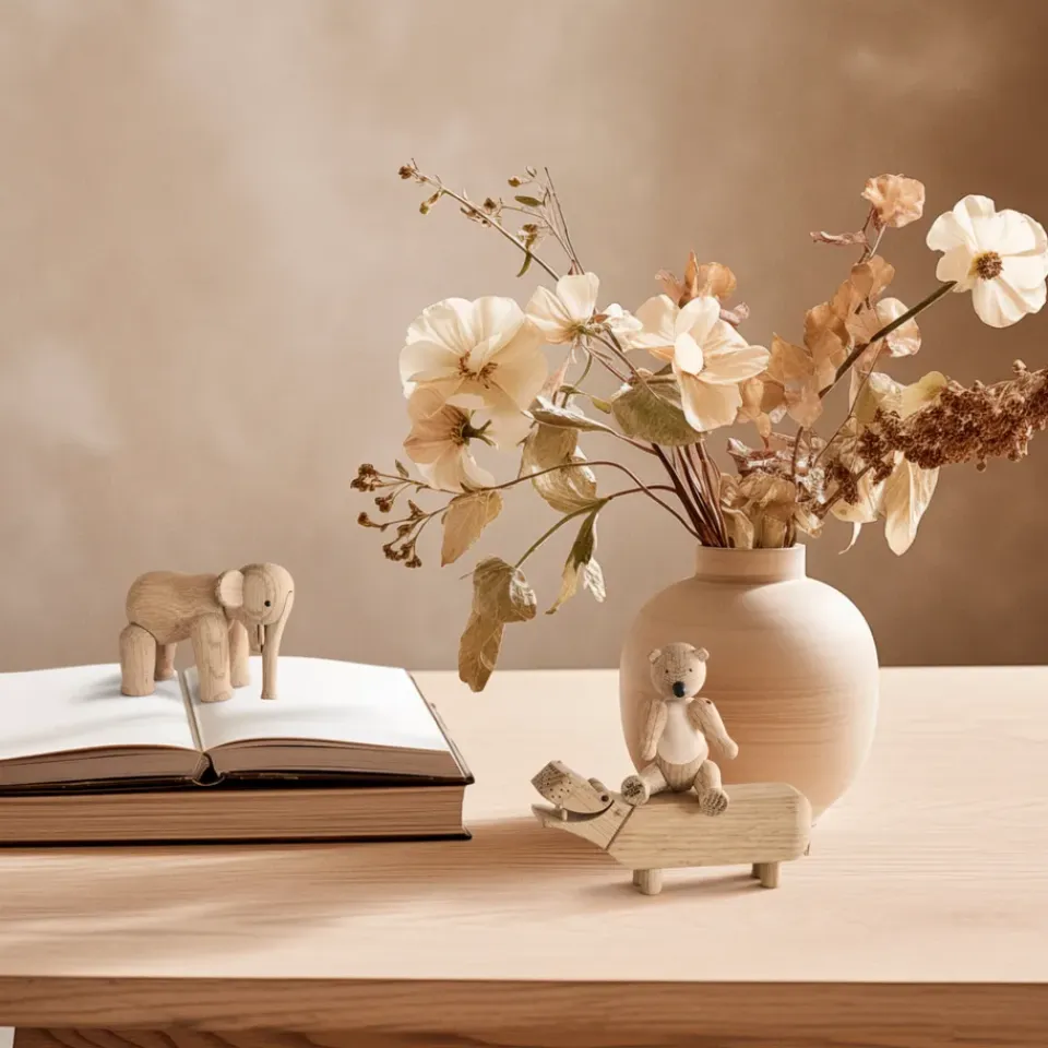Clearance Kay Bojesen Denmark Liliput 3 Kay Bojesen piezas, Roble natural, arce natural Beige