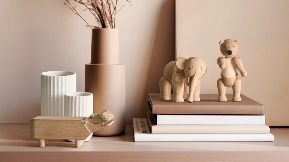 Clearance Kay Bojesen Denmark Liliput 3 Kay Bojesen piezas, Roble natural, arce natural Beige