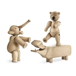 Clearance Kay Bojesen Denmark Liliput 3 Kay Bojesen piezas, Roble natural, arce natural Beige