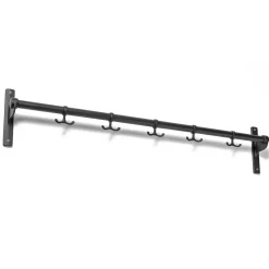 Hot Essem Design Listón de ganchos Nostalgi 100 cm, / Negro