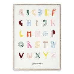 Online Paper Collective Lámina Alphabet Spaghetti ENG -colour, 50x70 cm Multi