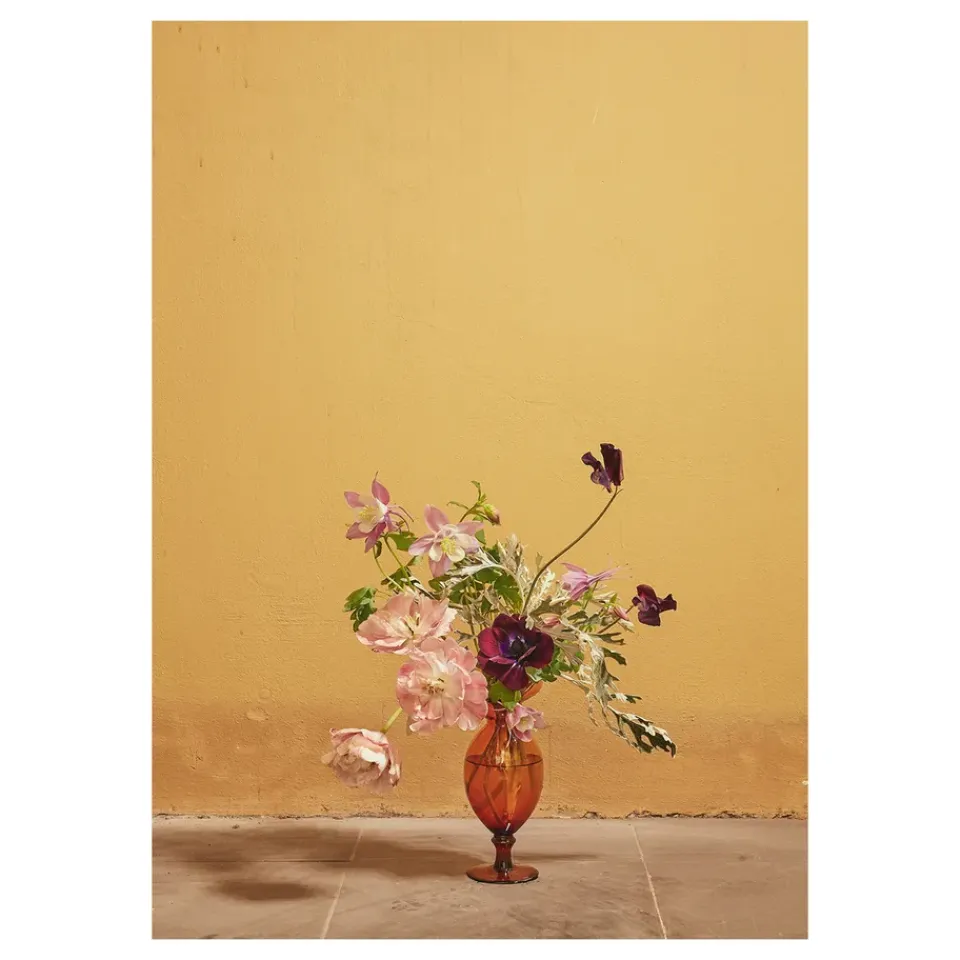 Paper Collective Lámina Blomst 02 Ochra, 50x70 cm Amarillo