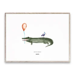 Paper Collective Lámina Coco the Crocodile, 30x40 cm VerdeMulti