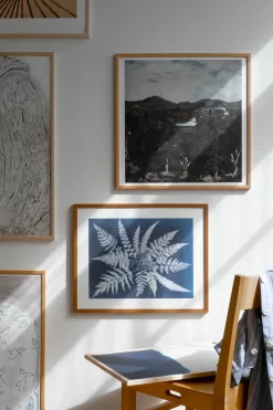 New Fine Little Day Lámina Fern star, 40x50 cm NegroBlanco