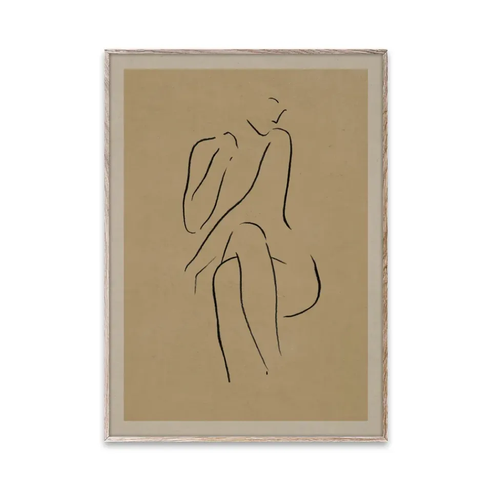Clearance Paper Collective Lámina Grace I, 30x40 cm Beige