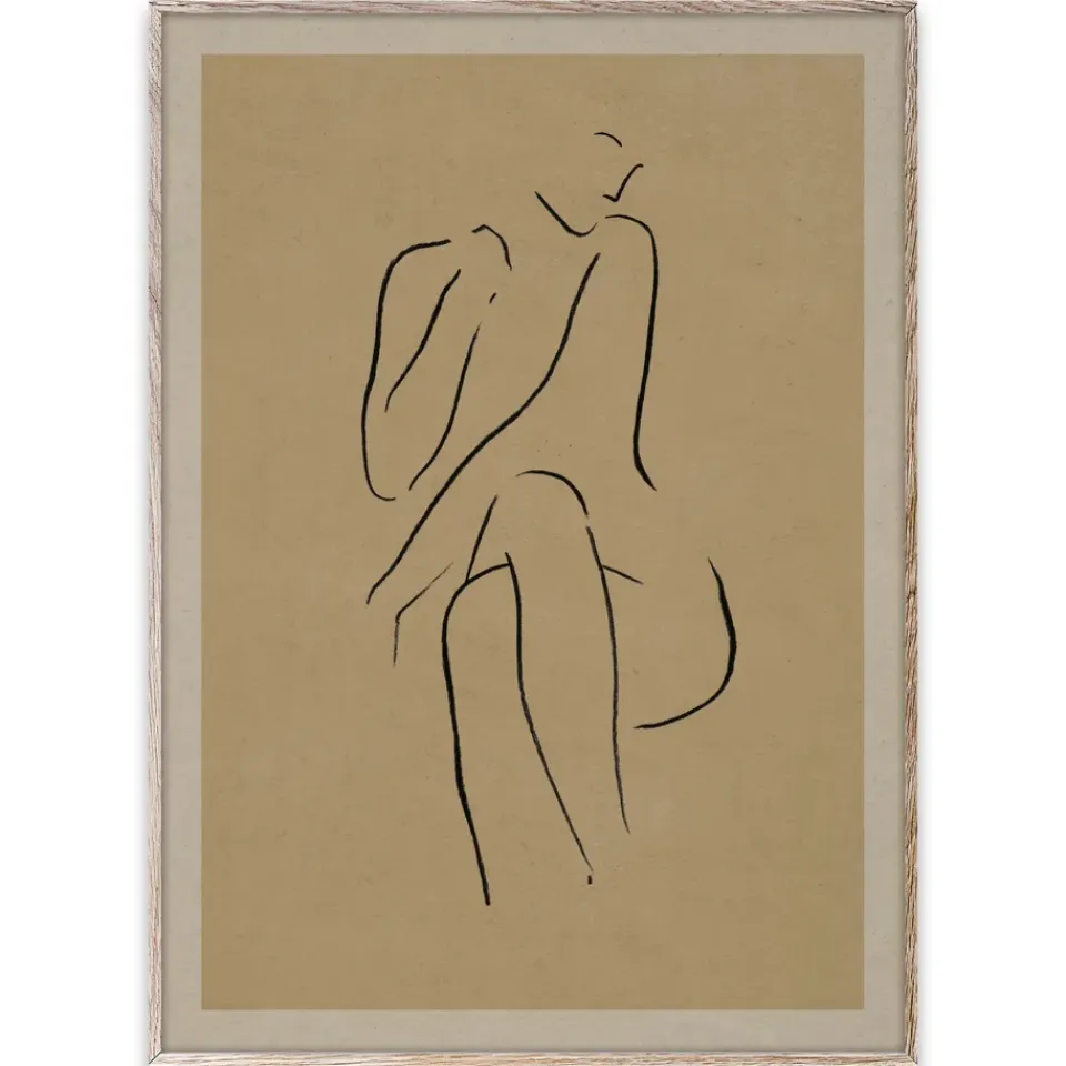 Hot Paper Collective Lámina Grace I, 70x100 cm Beige