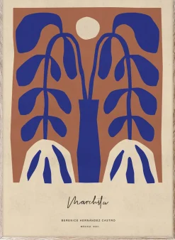 Best Paper Collective Lámina Marchita, 50x70 cm AzulBeigeMarrón