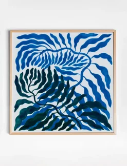 Fine Little Day Lámina Meeting, 70x70 cm Azul