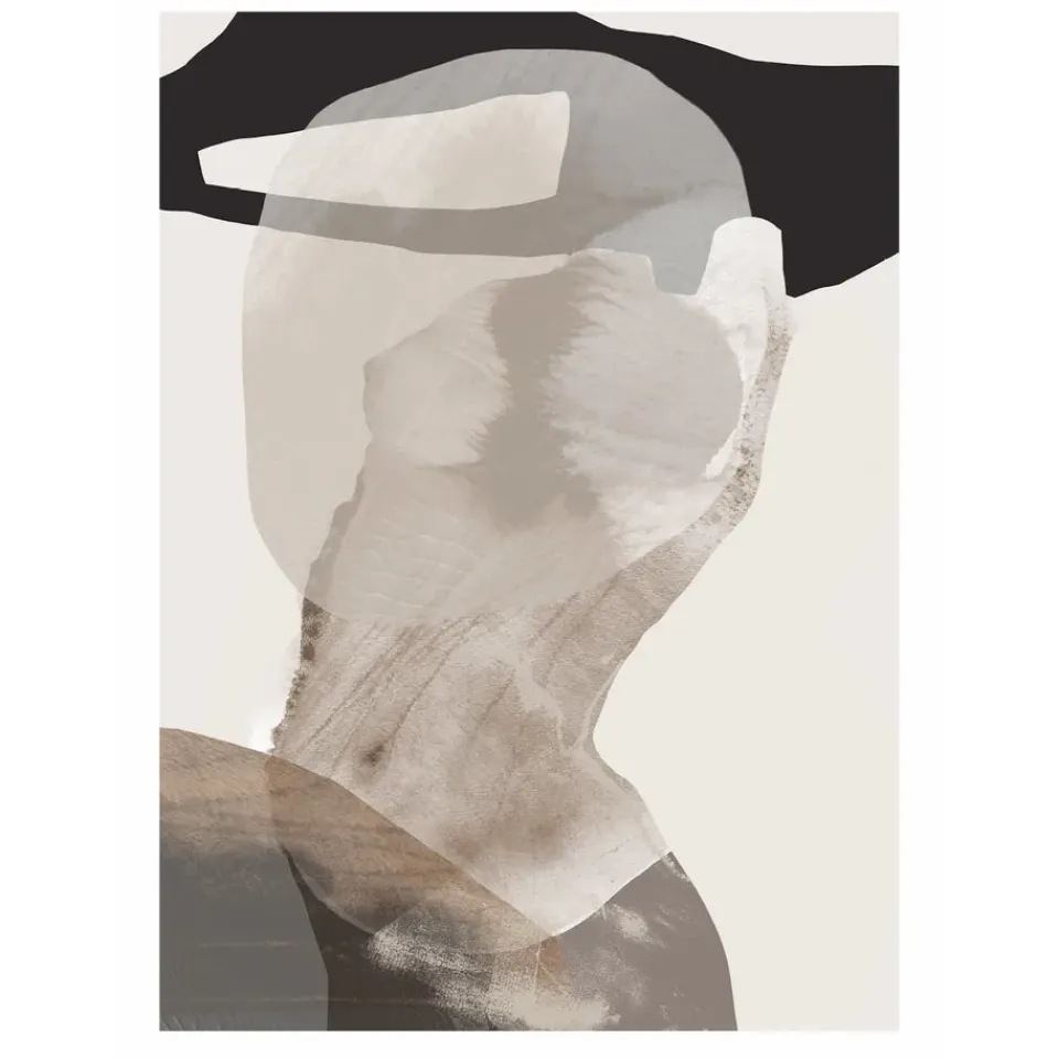 Best Anna Bülow Lámina Monument 01, 50x70 cm Beige