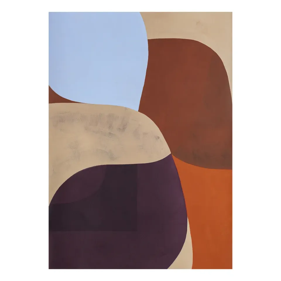 Outlet Paper Collective Lámina Painted Shapes 02, Empty name MarrónBeigeNaranja