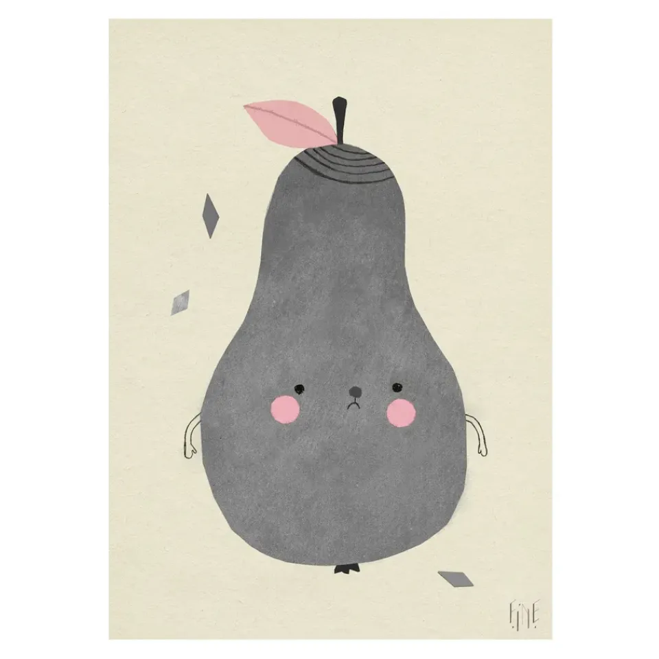 Fine Little Day Lámina Pirum Parum, 50 x 70 cm Gris